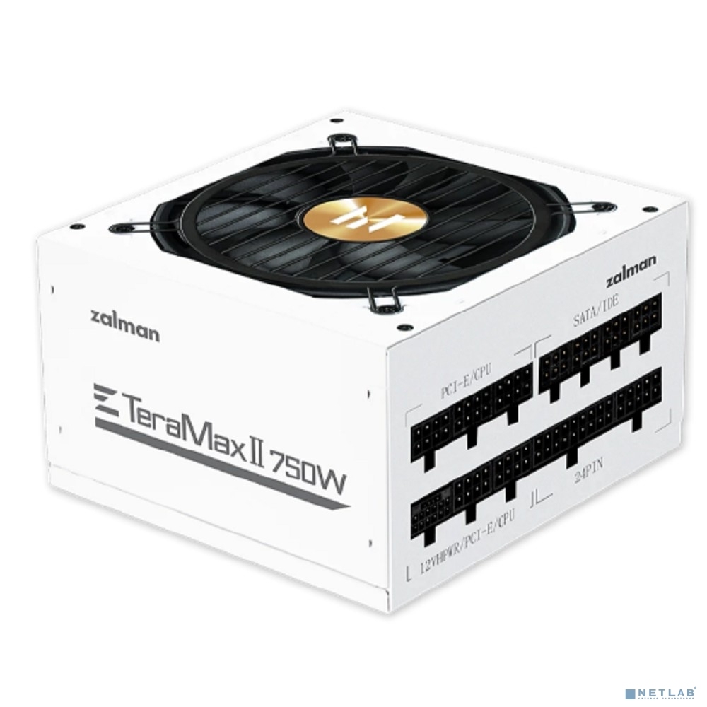 Блок питания  750Вт Zalman ZM750-TMX2 WH TeraMax II <ATX 3.0, 120мм, 80+ Gold, модульный> белый