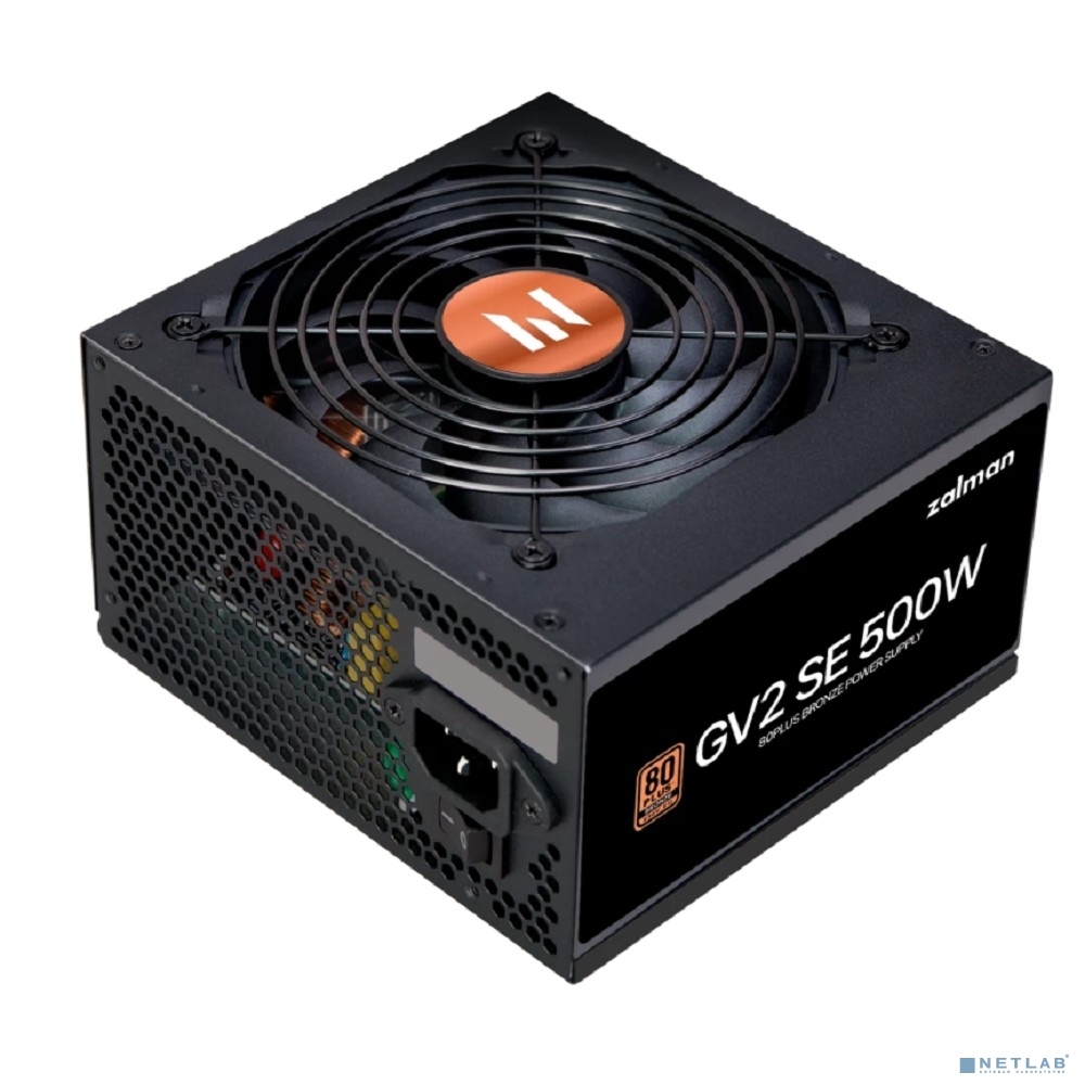 Блок питания  500Вт Zalman ZM500-GV2SE <ATX 2.52, 120мм, 80+ Bronze>