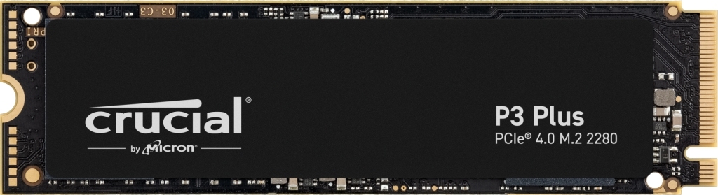 Накопитель SSD 1TB Crucial P3 Plus (CT1000P3PSSD8) <M.2 2280, NVMe, PCI-Ex4 4.0>