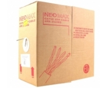 Кабель UTP 5e level Neomax (NM11001) 0.45 мм 25 AWG Медь PVC (бухта 305м)