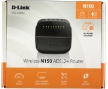 D-Link DSL-2640U/R1A <Wi-Fi роутер+Модем xDSL> <Annex A, ADSL2+, 802.11n, N150, 4х100Мб/с>