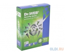 Антивирус: Dr.Web Security Space - 1 год 3 ПК (BHW-B-12M-3-A3)