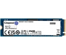 Накопитель SSD  500GB Kingston NV2 (SNV2S/500G) <M.2 2280, NVMe, PCI-Ex4 4.0>