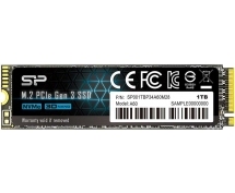 Накопитель SSD 1TB Silicon Power P34A60 (SP001TBP34A60M28) <M.2 2280, NVMe, PCI-Ex4>