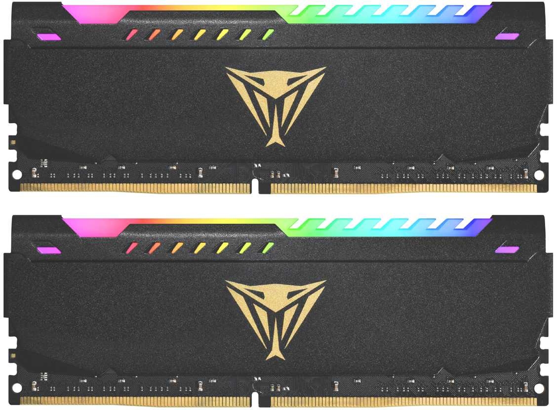 Набор памяти DDR4  2x8GB 3200МГц Patriot Viper Steel RGB (CL18, 1.35V) (PVSR416G320C8K)