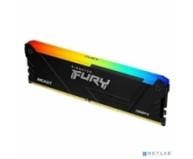 Модуль памяти DDR4 16GB 3600МГц Kingston FURY Beast Black RGB (CL18, 1.35V) радиатор (черный)