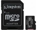 Карта памяти MicroSD 128GB Kingston Canvas Select Plus A1 UHS-I U1 V10 + адаптер (SDCS2/128GB)