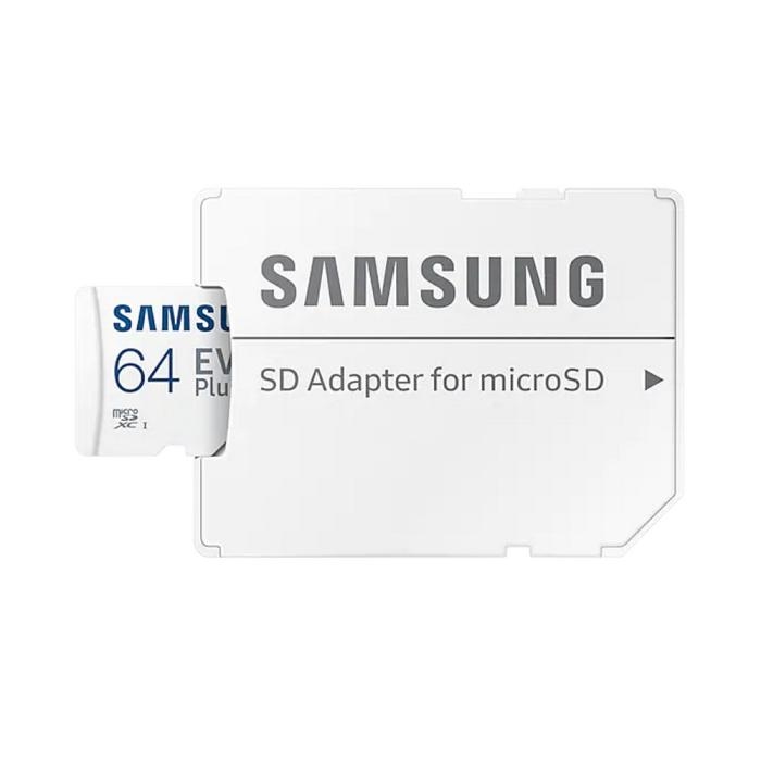 Карта памяти MicroSD  64GB Samsung EVO Plus UHS-I U1 + адаптер (MB-MC64KA)