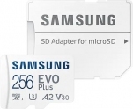 Карта памяти MicroSD 256GB Samsung EVO Plus UHS-I U3 + адаптер (MB-MC256KA)