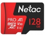 Карта памяти MicroSD 128GB Netac P500 Extreme Pro + адаптер (NT02P500PRO-128G-R)