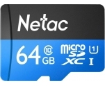 Карта памяти MicroSD  64GB Netac P500 Standart (NT02P500STN-064G-S)