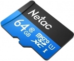 Карта памяти MicroSD  64GB Netac P500 Standart (NT02P500STN-064G-S)