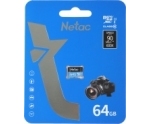 Карта памяти MicroSD  64GB Netac P500 Standart (NT02P500STN-064G-S)