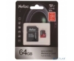 Карта памяти MicroSD  64GB Netac P500 Extreme Pro + адаптер (NT02P500PRO-064G-R)