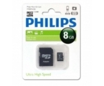 Карта памяти MicroSD   8GB PHILIPS Class 10 + адаптер (FM08MA45B/97)