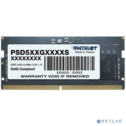 Модуль памяти SO-DIMM DDR5  8GB 4800МГц Patriot Signature (CL40, 1.1V)
